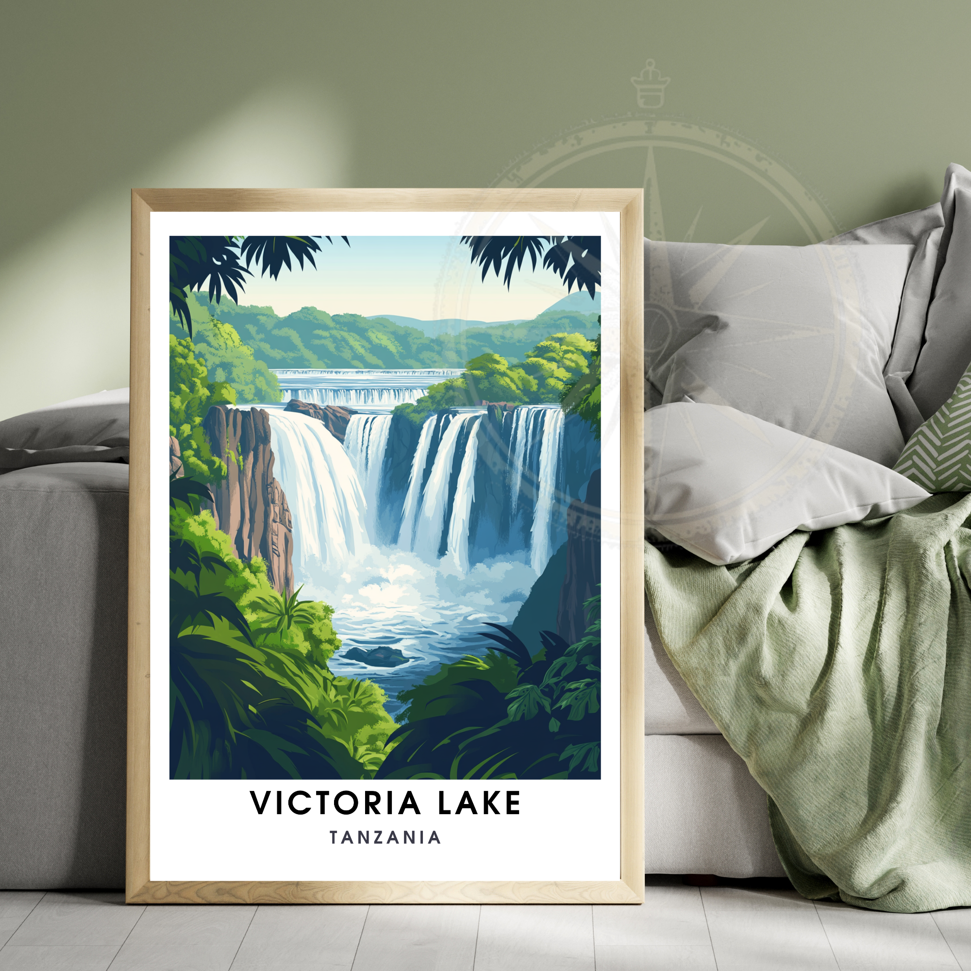 Affiche Lac Victoria | Poster Tanzanie | Affiche Lac