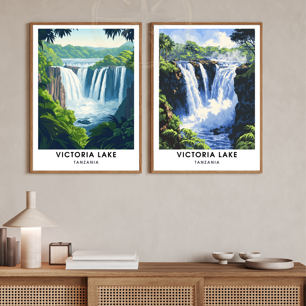 Affiche Lac Victoria | Poster Tanzanie | Affiche Lac