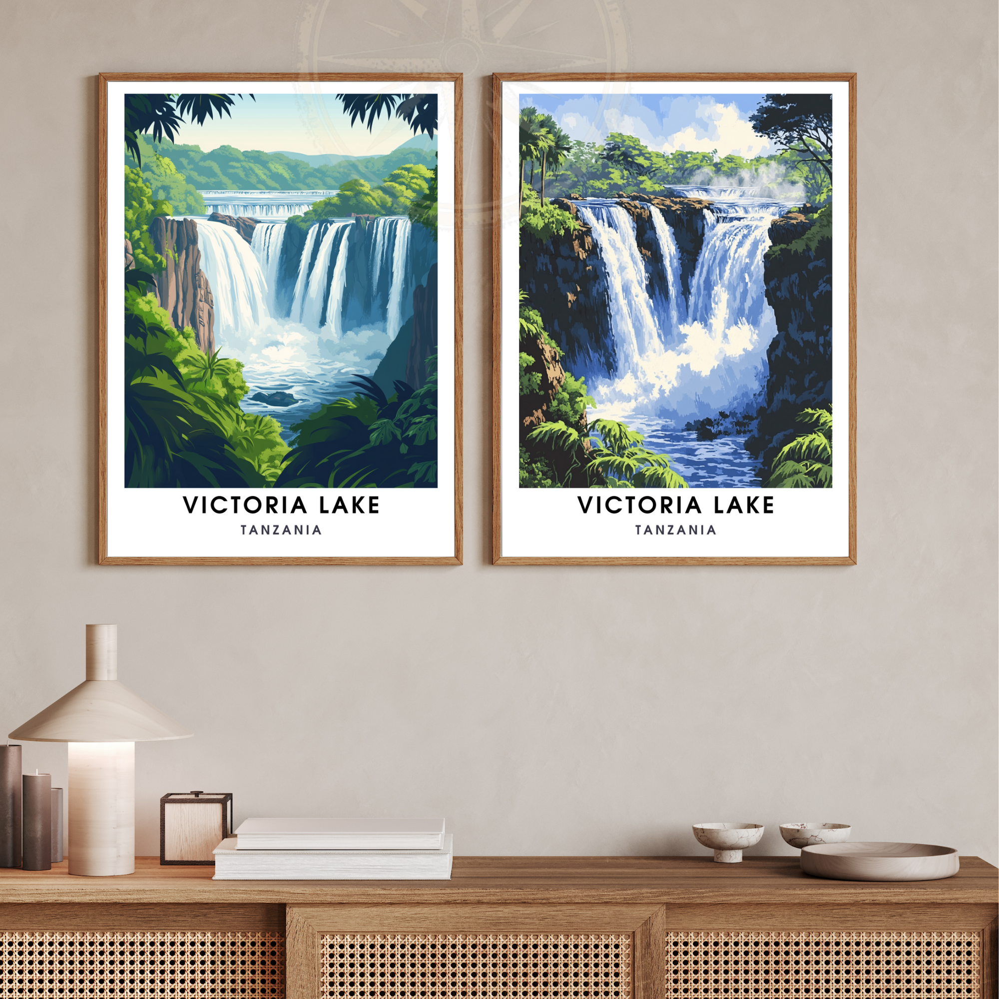 Affiche Lac Victoria | Poster Tanzanie | Affiche Lac